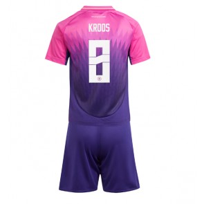 Německo Toni Kroos #8 Dětské Venkovní dres komplet ME 2024 Krátký Rukáv (+ trenýrky)